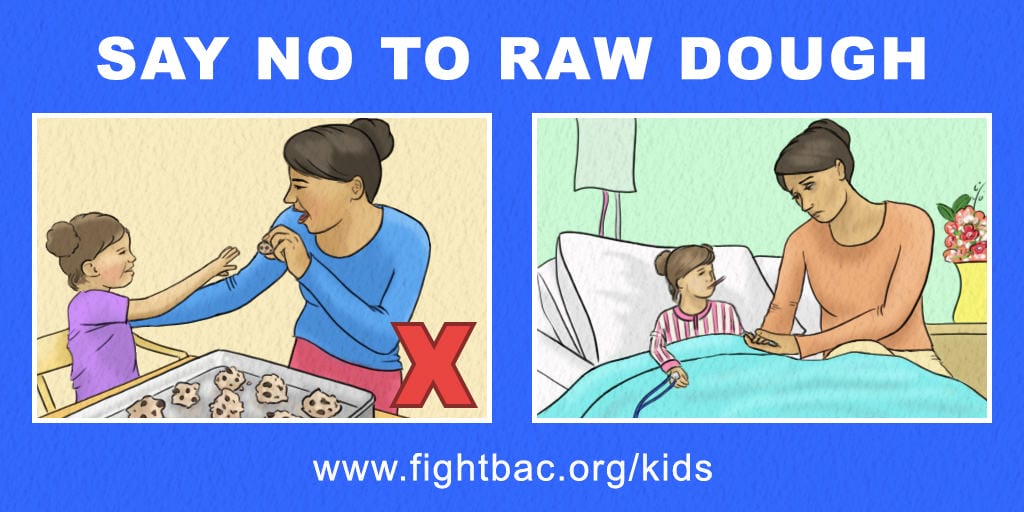 Say No to Raw Dough graphic