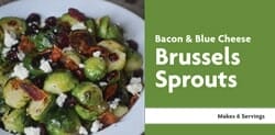 Bacon & Blue Cheese Brussels Sprouts Recipe