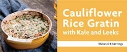 Cauliflower Rice Gratin