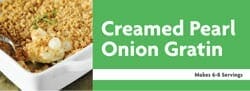 Creamed Pearl Onion Gratin Recipe