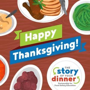 Story of Your Dinner Thanksgiving social media graphic