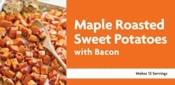 Maple Roasted Sweet Potatoes with Bacon Recipe
