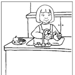 Fruits and Vegetables coloring page