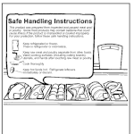 Safe Food Handling Label coloring page